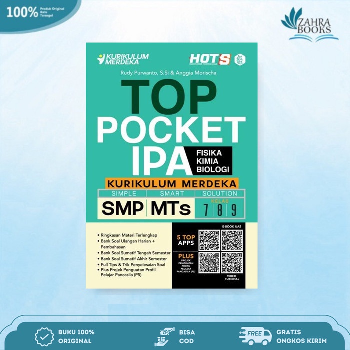 

SALE !!! BUKU TOP POCKET IPA SMP/MTS KURIKULUM MERDEKA KELAS 7, 8, 9 - AGRO READYY