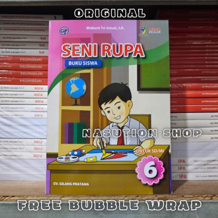 

SALE !!! BUKU SENI RUPA KELAS 6 SD/MI KURIKULUM MERDEKA CV GILANG PRATAMA ORI READYY
