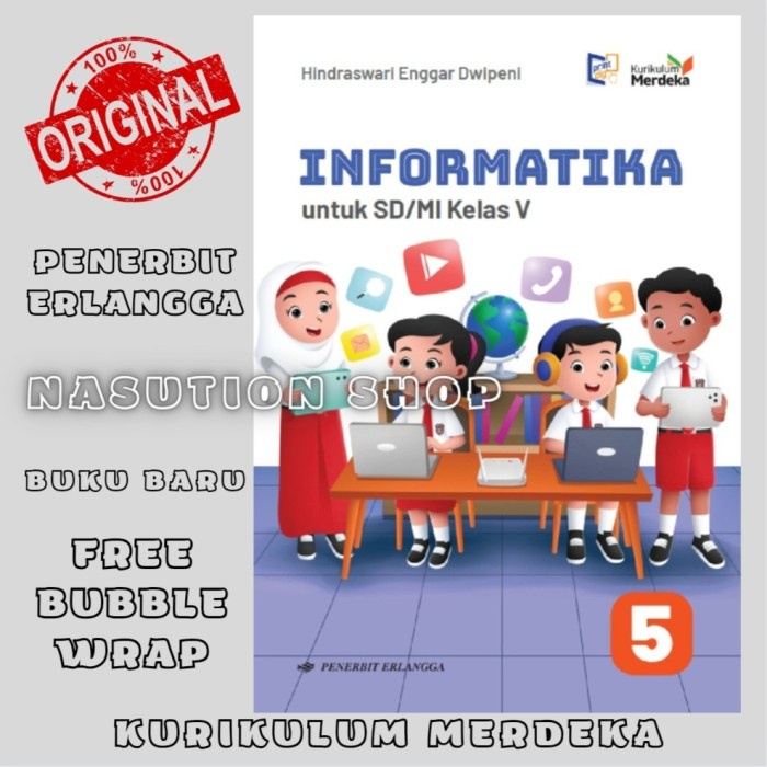 

SALE !!! BUKU INFORMATIKA KELAS 5 / V SD ERLANGGA KURIKULUM MERDEKA ORIGINAL READYY