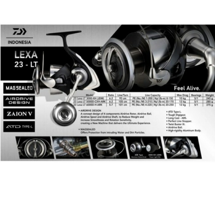 REEL DAIWA LEXA 2023 LT 5000D-CXH-ARK / 3000-XH(JDM) - ORIGINAL