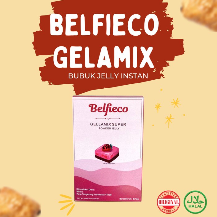 

Ready Stok" Belfieco Gelamix Super Jelly Powder 8 X 12 Gram