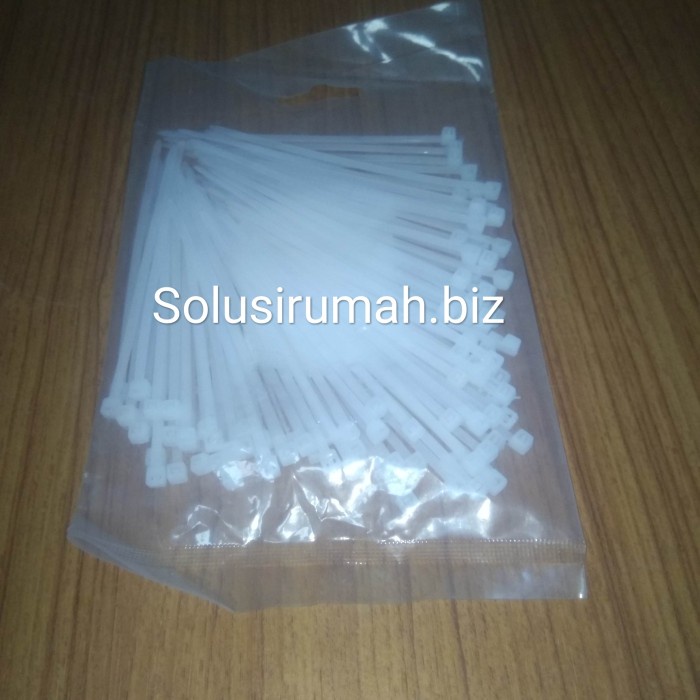 

#####] KABEL TIE 10CM 2.5 PUTIH CABLE TIES PENGIKAT DASI PAK 100BJ PACK 100