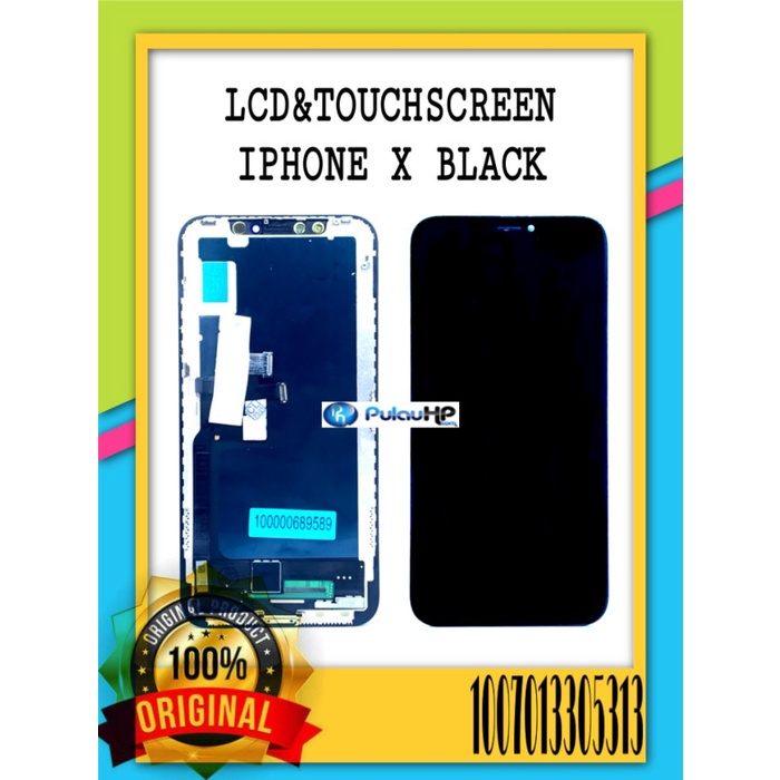 LCD&TOUCHSCREEN IPHONE X BLACK ORI (GX)