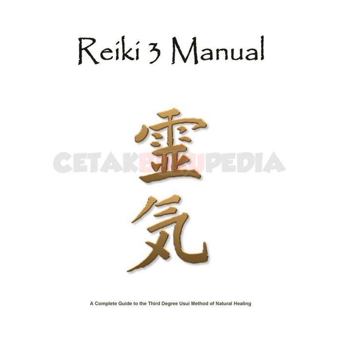 buku Reiki 3 Manual Free Reiki Course Softcover