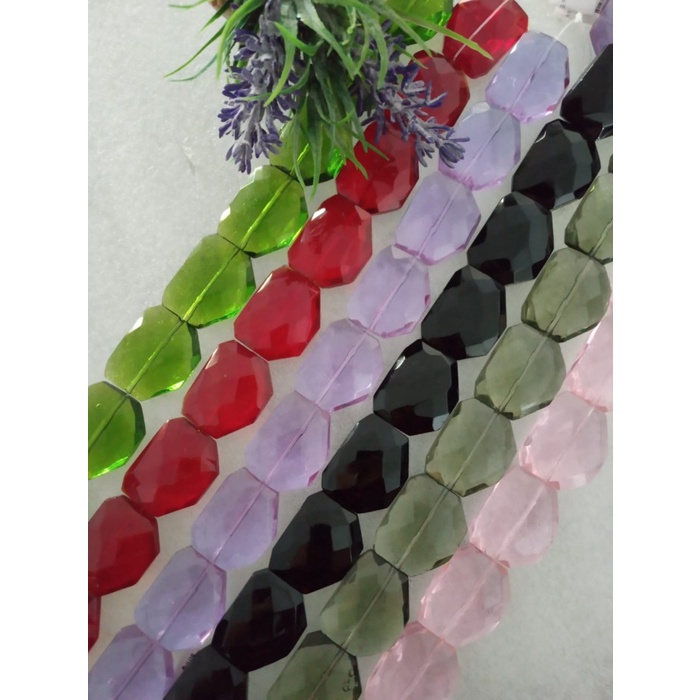 

{{{{}}] RECTANGLE GLASS BEADS BENTUK D