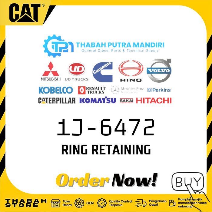 1J6472/1J-6472 : RING RETAINING CATERPILLAR PARTS