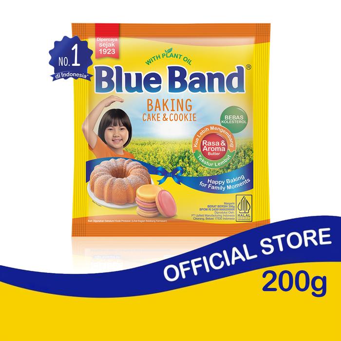

Bundling 2pcs Blue Band Cake & Cookie Margarine Sachet 200gr