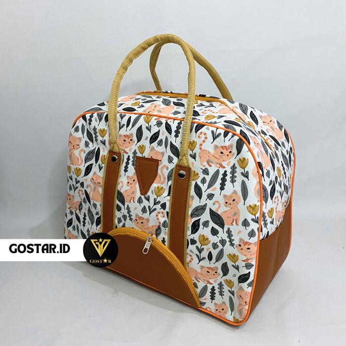 DISKON [GOSTAR.ID] Tas wanita Tas Travel bag Jumbo kanvas Tas pakaian wanita Koper Tas baju Jumbo