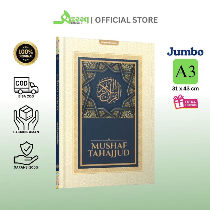 

Diskon Al Quran Mushaf Tahajud Tajwid Kabir Alquran Ukuran Besar Jumbo Lansia Size A3 Tahajjud