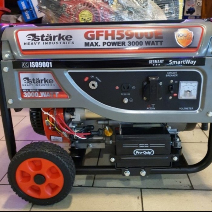 hanya disini] Genset 3000 watt STARKE GFH5900e / Starke GFH 5900 E elektrik stater