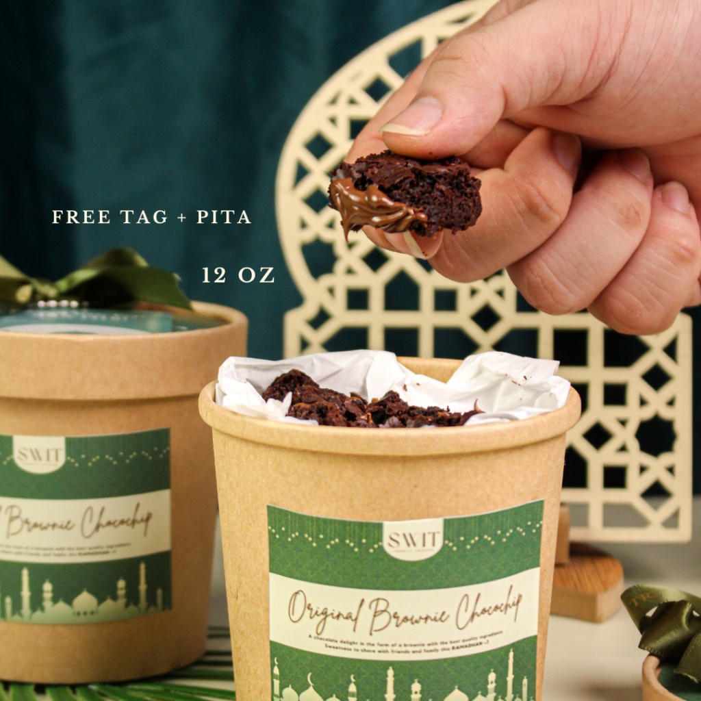 

HOT SALE Swit Dessert - Fudgy Brownies Mini Bites Coklat Premium Cup 12 Oz Hampers Lebaran Kue Viral