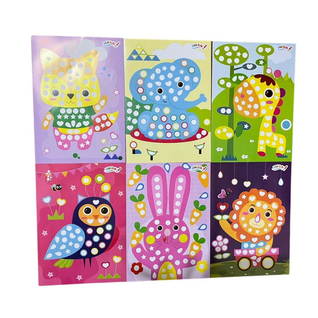 

Premium 4In1 Dot Activity Stiker 6 Lembar Dot Activity Mainan Edukasi Stiker Anak [Edufuntoys]