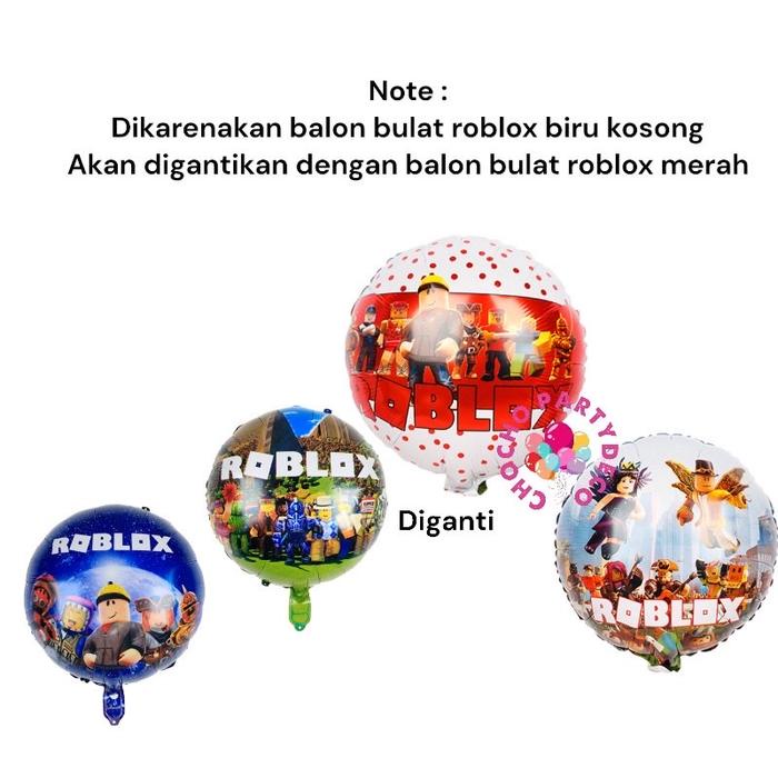 Paket Balon ROBLOX B / Dekorasi Ulang Tahun Roblox / Balon Foil Roblox Ready FakturReady SPKReady