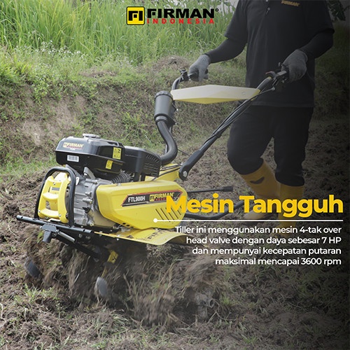 Mesin Traktor Firman Ftl-900H Tiller Tanah Kering Dan Basah Ftl 900 H