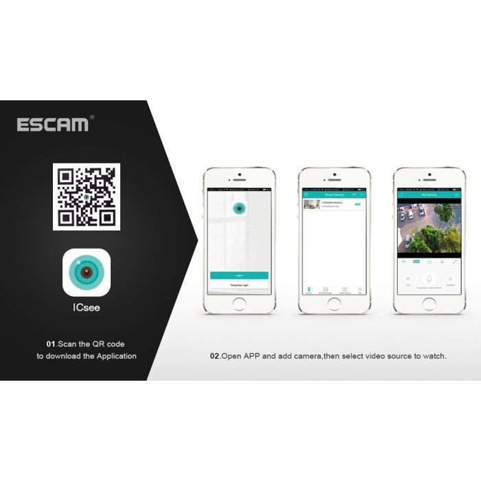 Cctv wifi panorama Camera fisheye 360 lensa 3mp