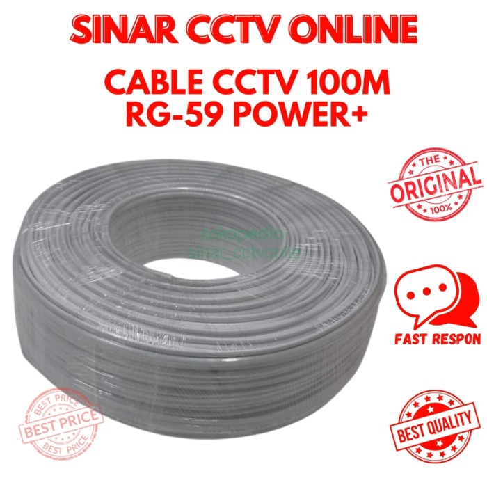 KABEL COAXIAL RG59+POWER 100M KABEL CCTV RG59+POWER 100M PROMO
