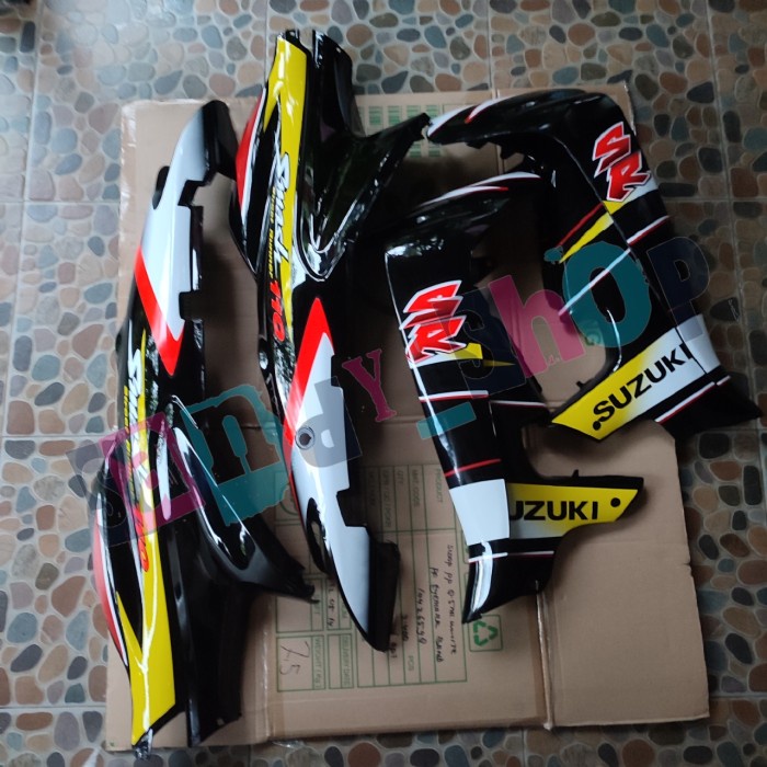 BODY BELAKANG + SAYAP SMASH 110 LAMA HITAM BERSTRIPING