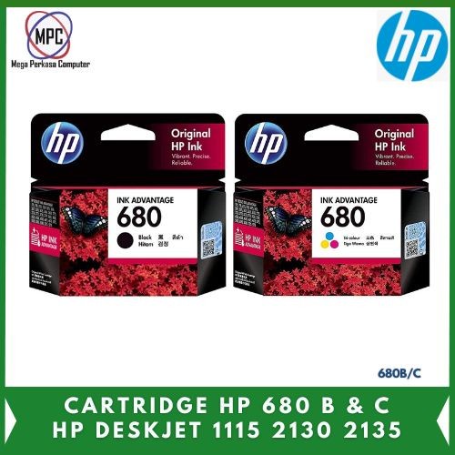 Cartridge HP 2135 680 Original Ink Advantage - SEMUA WARNA
