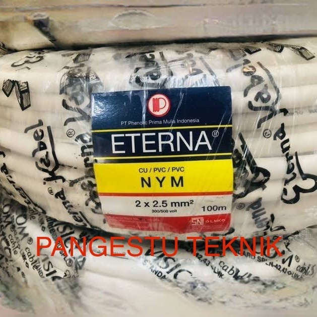 HARGA DISC - Kabel NYM 2 x 2,5 mm ETERNA / 100 Meter / NYM 2 x 2.5 mm