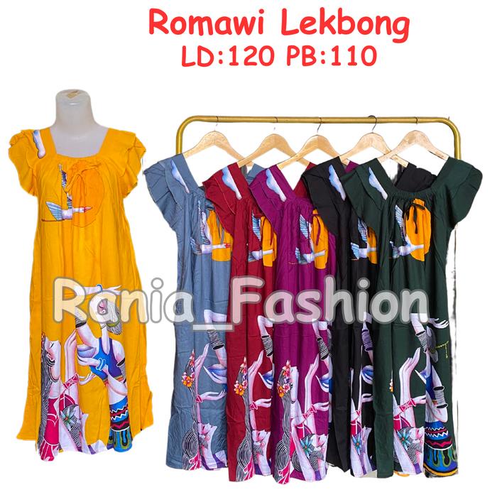 Daster Rania Fashion Motif Lekbong Romawi Viral