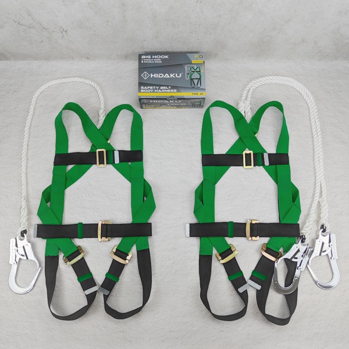 Hidaku Full Body Harness Safety Type X5 Double Hook / Safety Belt Hidaku X5