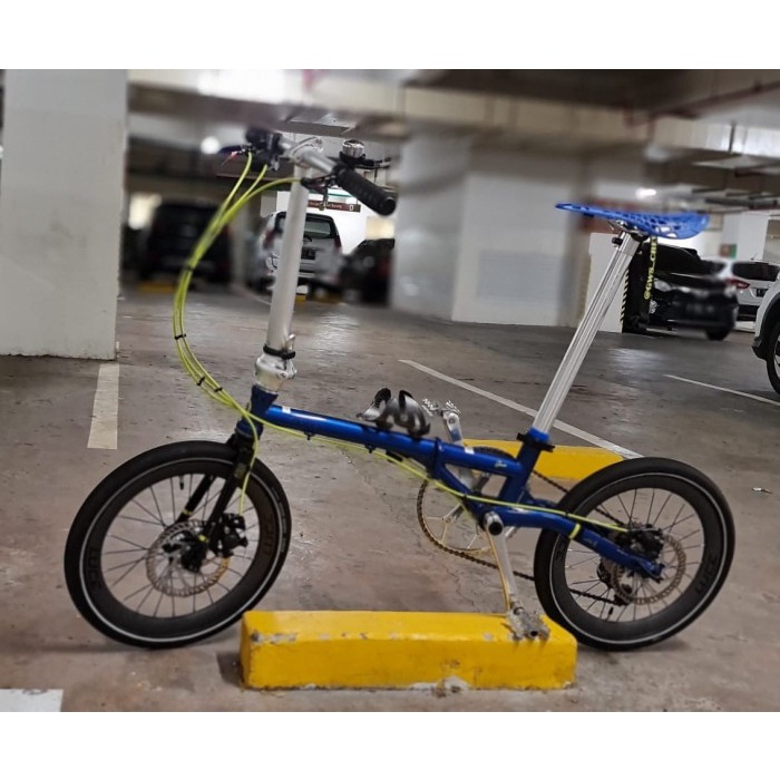 paling diminati] Sepeda Lipat - Bike Fnhon Gust Blue Sapphire 2nd like New Jarang Pakai