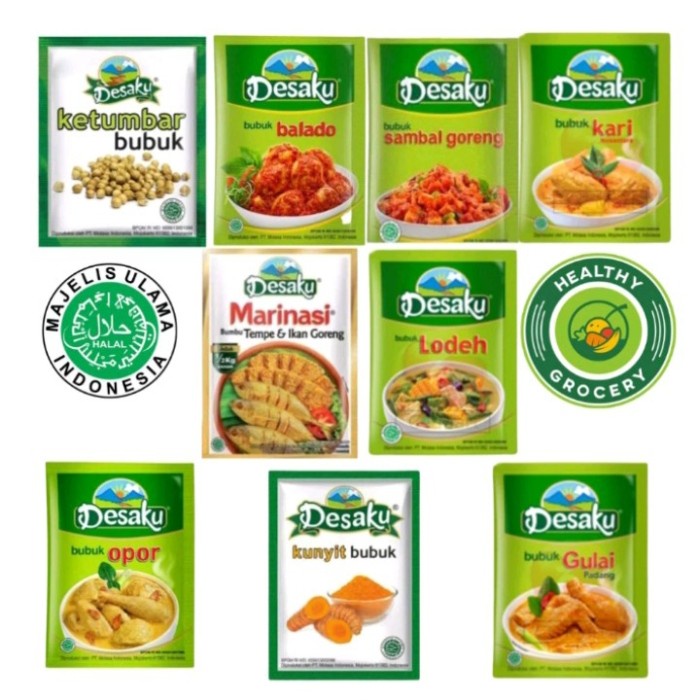 

BERGARANSI Desaku Bumbu Ketumbar,kunyit,balado, sambal goreng,kari,lodeh,marinasi