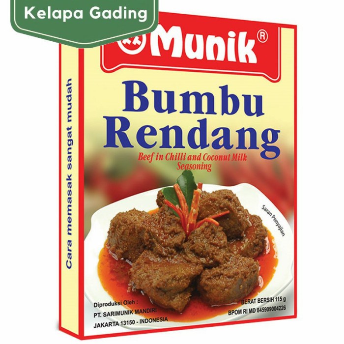 

TERBAIK Bumbu Munik Nasi Goreng Uduk Kuning Ayam Rendang Empal Rawon Hainam
