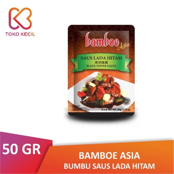

PRODUK TERBATAS [PACK] Bamboe Asia Bumbu Saus Lada Hitam 50 GR
