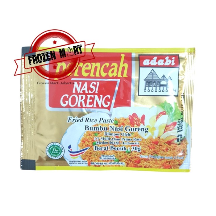

TERBARU ADABI Perencah Nasi Goreng (Bumbu Nasi Goreng) 30 Gr
