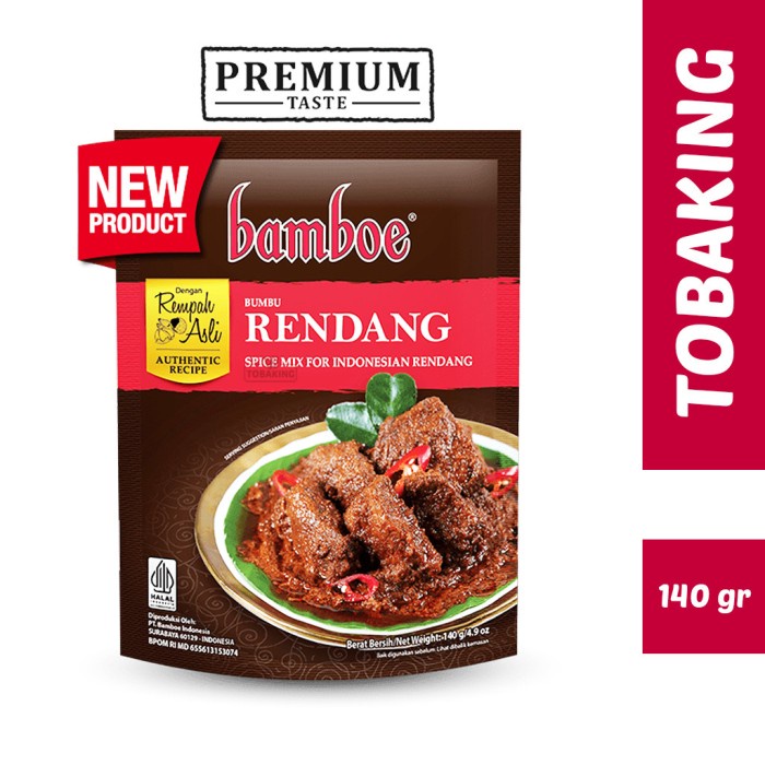 

CUCI GUDANG Bamboe Premium Rendang Bumbu Instan 140gr Bumbu Rendang