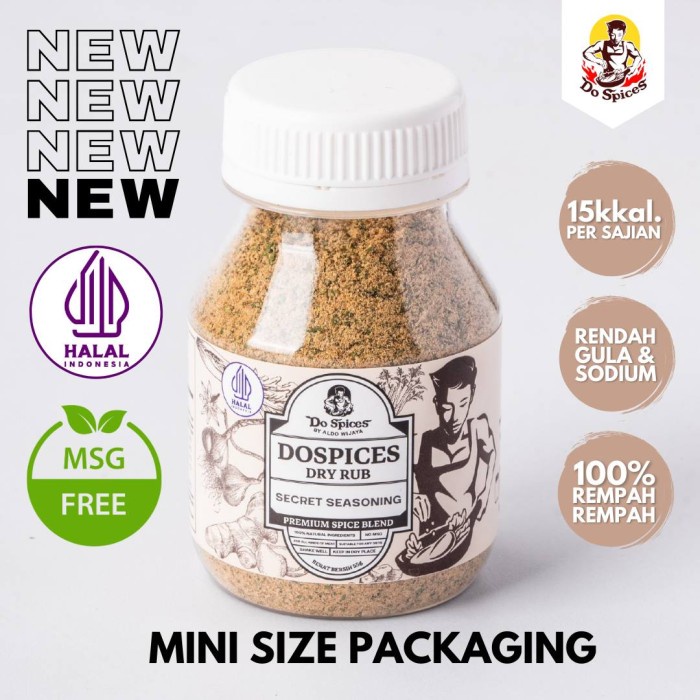

PRODUK TERBATAS Dospices [mini size] Healthy Dry Rub Bumbu marinasi rendah kalori [Secret seasoning]