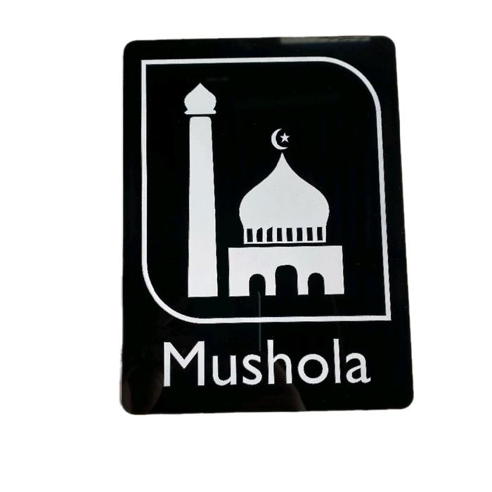 STOK AMAN SIGNAGE TULISAN MUSHOLA AKRILIK KODE 160