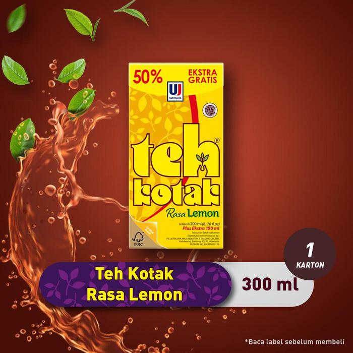 

TEH KOTAK RASA LEMON 300ML 1 KARTON (24 PCS) BEST SELLER