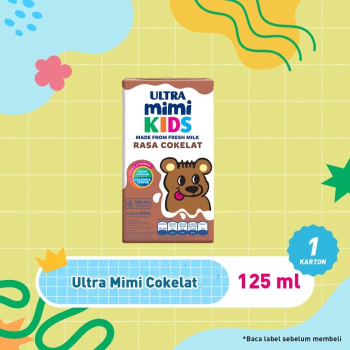 

ULTRA MIMI SUSU UHT CHOCOLATE 125ML 1 KARTON (40 PCS) TERBARU