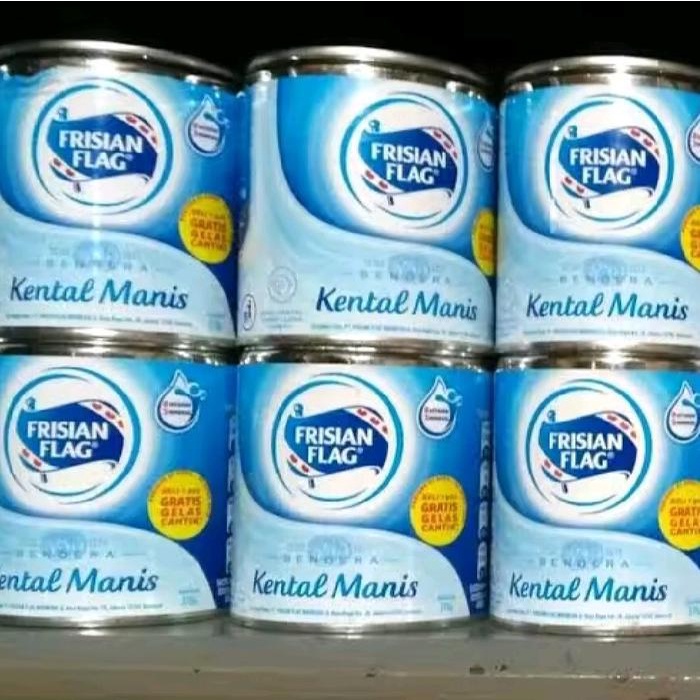

terbaru !!! susu frisian flag kemasan kaleng 370gr enak 5pcs/kaleng milk ready
