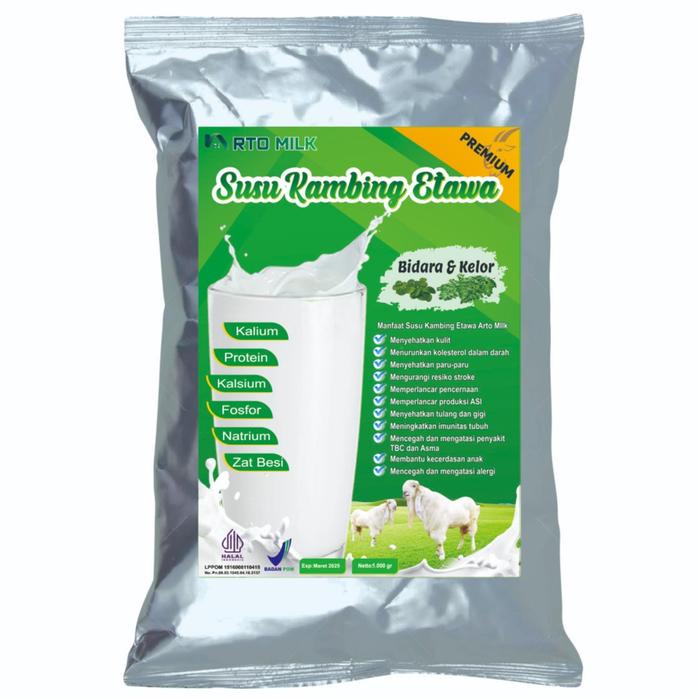 

terbaru !!! arto milk susu bubuk kambing etawa premium rasa extra bidara dan kelor isi 1kg premium