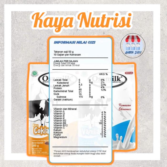 

terbaru !!! [[2 picis]-susu osamilk 500gr cokelat vanila ready