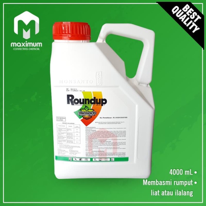 RoundUp 4 liter - Obat Pembasmi Rumput Round Up TERLARIS/TERMURAH/TERPOPULER