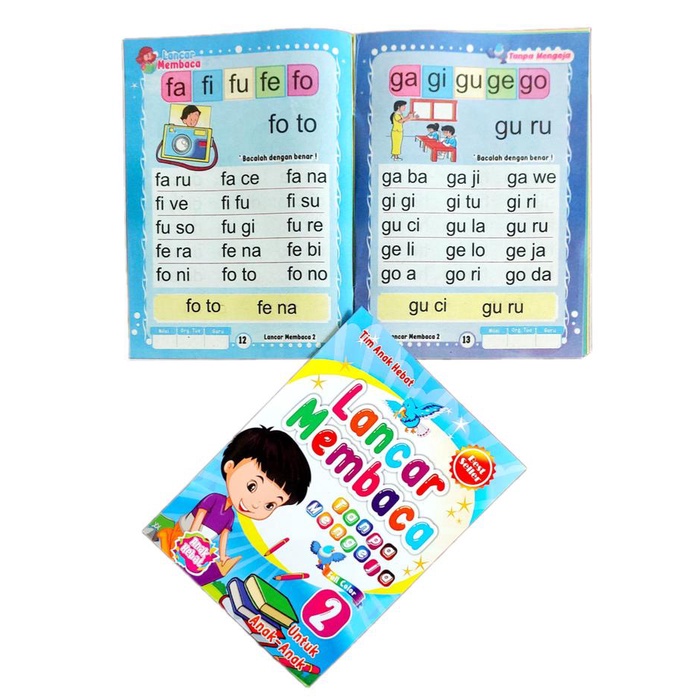 

JTTOP" 1 PAKET BUKU LANCAR MEMBACA TANPA MENGEJA JILID 1-6 BERGAMBAR FULL COLOR UNTUK ANAK PENERBIT