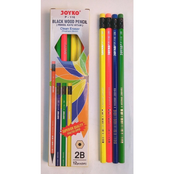 

JTTOP" PROMO MURAH PENCIL / PENSIL JOYKO BLACKWOOD P-116 / 1BOX = 12PCS