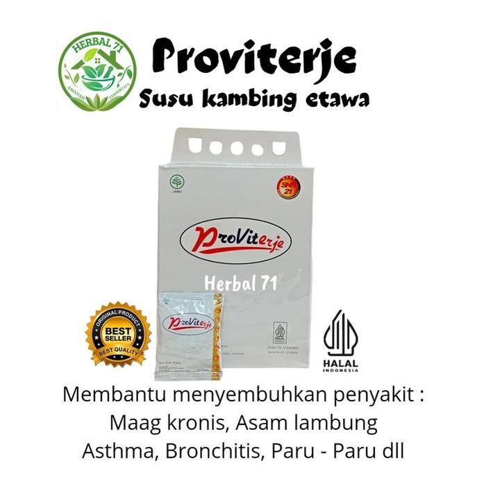 

terbaru !!! proviterje susu kambing etawa isi 50sachet bubuk ready