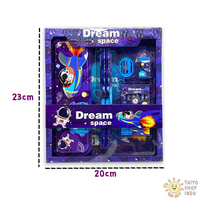 

JTTOP" TAIYO ALAT TULIS SET ANAK 7IN1 SANRIO KARAKTER STATIONERY TEMPAT KOTAK PENSIL PERLENGKAPAN