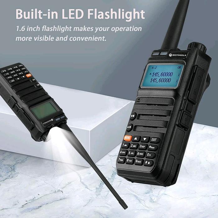 terbaru  ht dual band uhf vhf jarak jauh 1-20km motorola x9 two way radio walkie talkie 15 watt