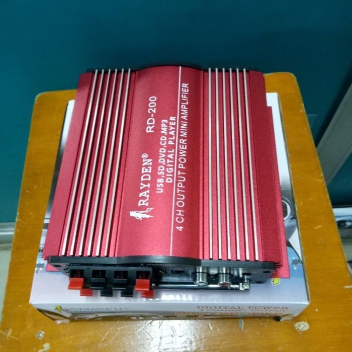 SALE  DIGITAL POWER MINI AMPLIFIER RAYDEN RD-200 CAR AUDIO MOBIL 4 CHANEL READYY