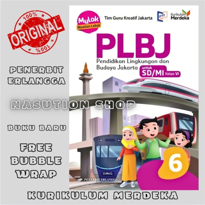 SALE  BUKU PLBJ KELAS 6 SD PENERBIT ERLANGGA KURIKULUM MERDEKA KM ORIGINAL READYY