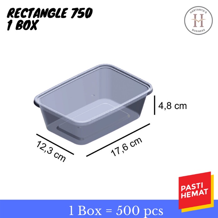 terbaru  thinwall victory rectangle 750 ml ( 1 dus ) ready