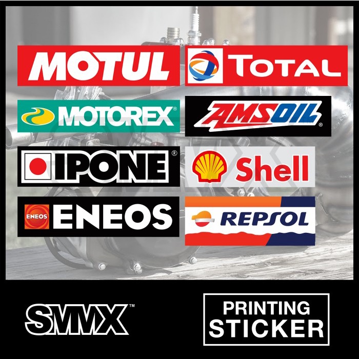 Sticker Stiker oli motul ipone motorex