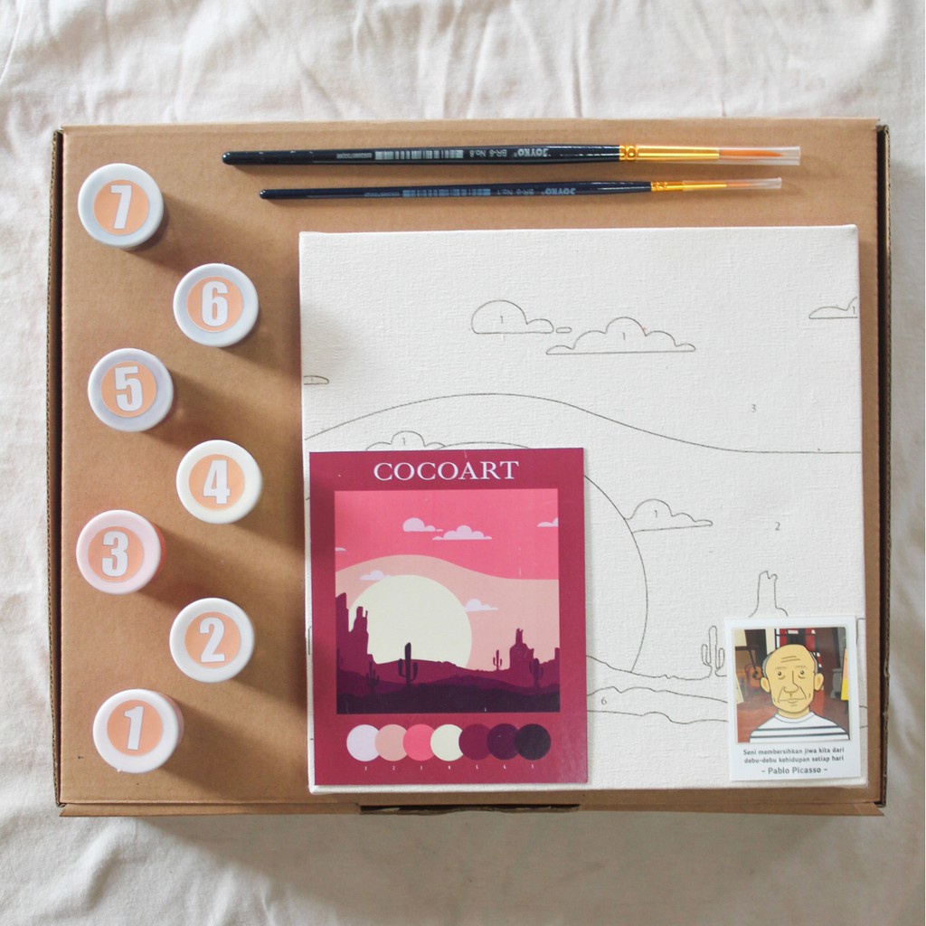 

Murah Paint By Number Kit [ Sunset View ] - Cocoart.Id L Kanvas 20 X 20 Cm