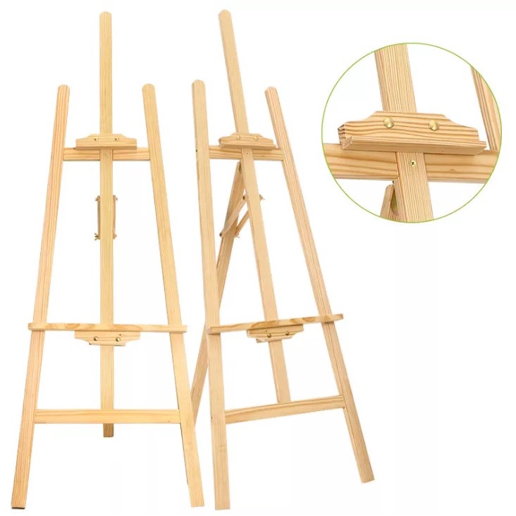 

Unik Standing Easel / Wooden Easel / Stand Kanvas / Sandaran Kanvas